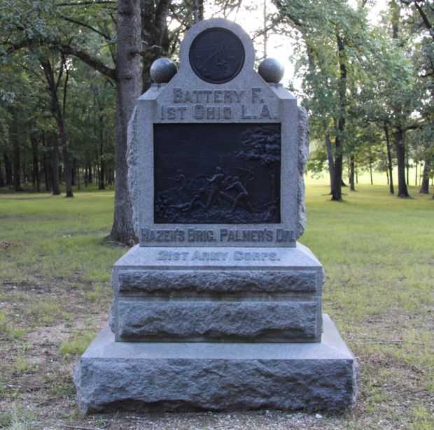 BATTERY F, 1ST OHIO LIGHT ARTILLERY WAR MEMORIAL FRONT