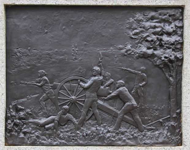 BATTERY F, 1ST OHIO LIGHT ARTILLERY WAR MEMORIAL PLAQUE A