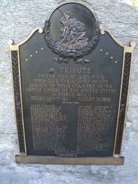 GLEN COVE WORLD WAR II MEMORIAL