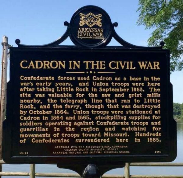 CADRON IN THE CIVIL WAR MEMORIAL MARKER