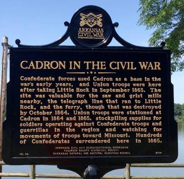 CADRON IN THE CIVIL WAR MEMORIAL MARKER