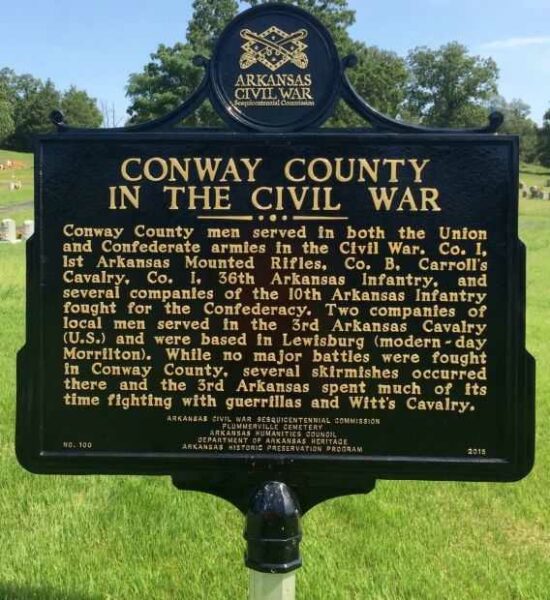 CONWAY COUNTY IN THE CIVIL WAR MEMORIAL MARKER