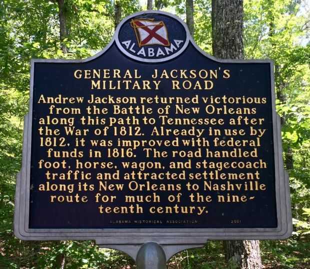 GENERAL JACKSON’S MILITARY ROAD MEMORIAL MARKER