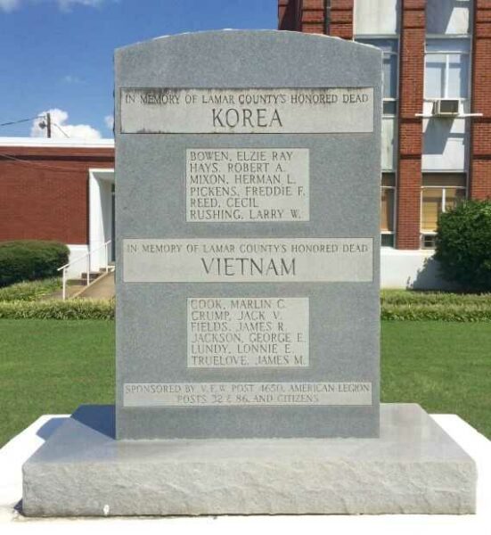 LAMAR COUNTY KOREA AND VIETNAM MEMORIAL