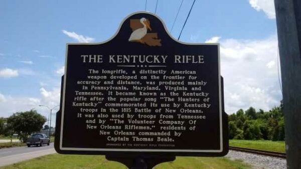 THE KENTUCKY RIFLE MEMORIAL MARKER