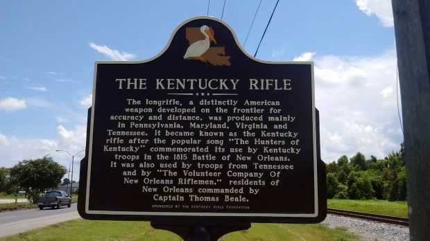 THE KENTUCKY RIFLE MEMORIAL MARKER