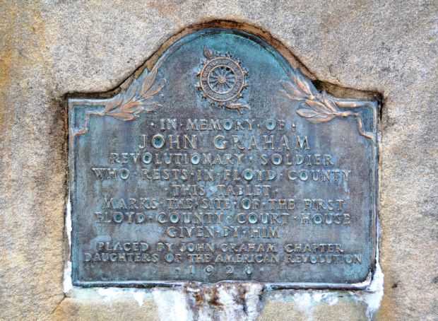 JOHN GRAHAM REVOLUTIONARY SOLDIER MEMORIAL PLAQUE