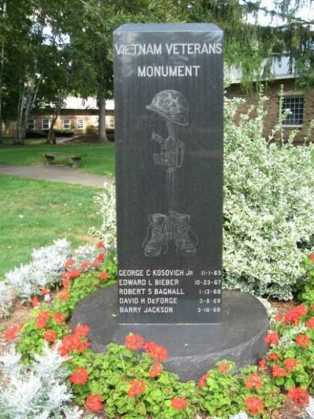 BLOOMFIELD VIETNAM VETERANS MONUMENT FRONT