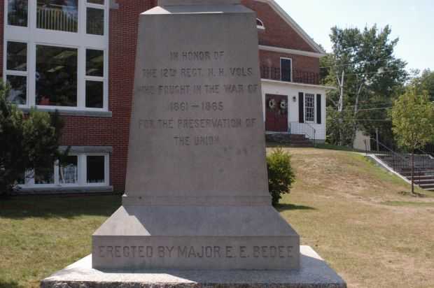MEREDITH CIVIL WAR MEMORIAL DEDICATION STONE