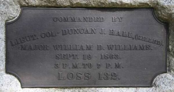 89TH ILLINOIS INFANTRY WAR MEMORIAL PLAQUE