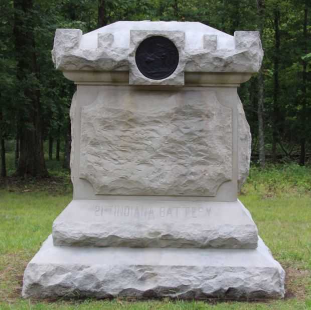 21ST INDIANA BATTERY WAR MEMORIAL FRONT