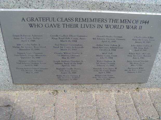 PRINCETON UNIVERSITY WORLD WAR II MEMORIAL