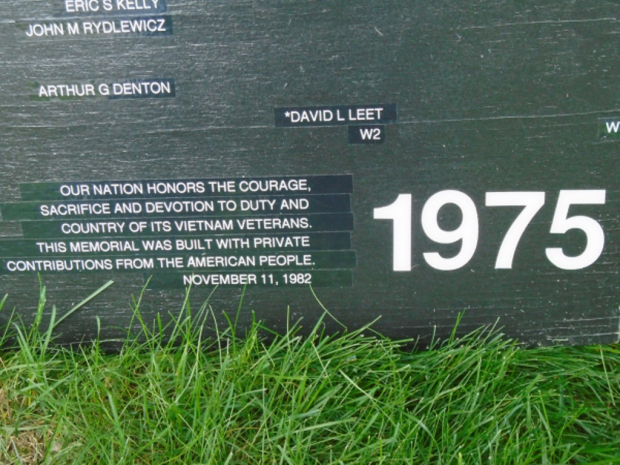 WISCONSIN VIETNAM MEMORIAL WALL PANEL B