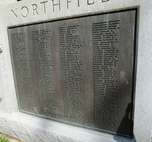 TILTON-NORTHFIELD WORLD WAR II MEMORIAL PLAQUE B