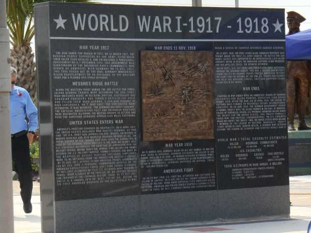 VETERANS WAR MEMORIAL OF TEXAS WORLD WAR I WALL