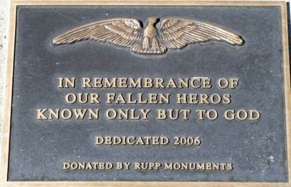 STILLWELL CEMETERY FALLEN HEROS MEMORIAL PLAQUE