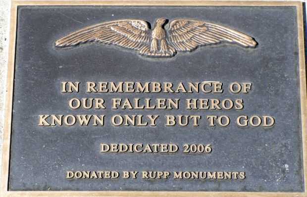 STILLWELL CEMETERY FALLEN HEROS MEMORIAL PLAQUE