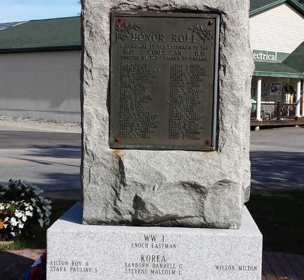 CANAAN WAR VETERANS MEMORIAL PLAQUE B