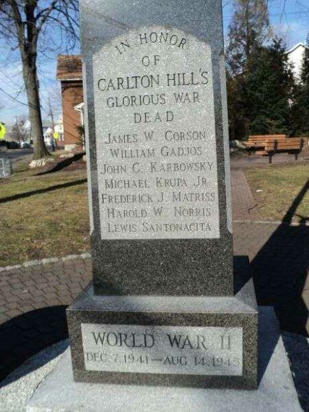 CARLTON HILL’S GLORIOUS WAR DEAD MEMORIAL PLAQUE