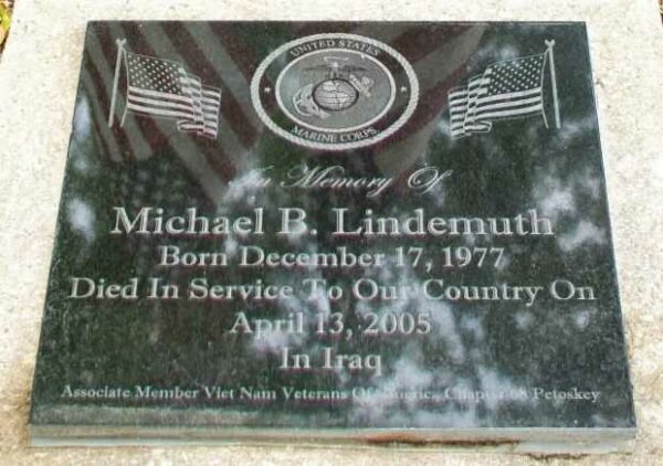 MICHAEL B. LINDEMUTH WAR MEMORIAL TABLET