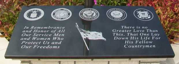 PELLSTON ALL VETERANS MEMORIAL TABLET A