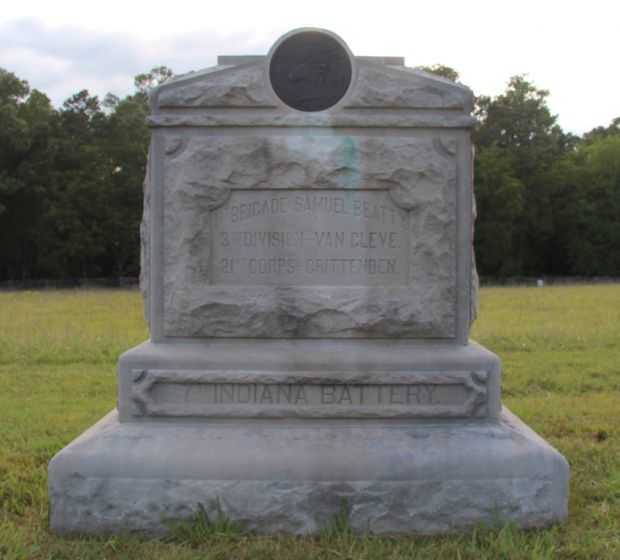 7TH INDIANA BATTERY WAR MEMORIAL FRONT