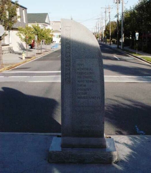 AVALON VETERANS PLAZA DEDICATION STONE