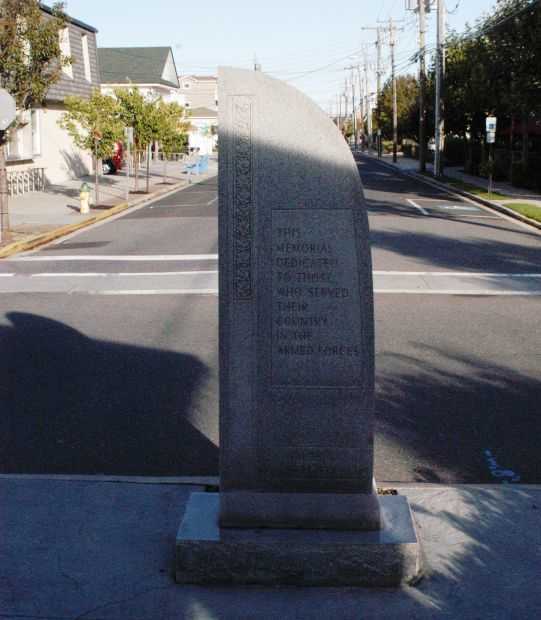 AVALON VETERANS PLAZA DEDICATION STONE
