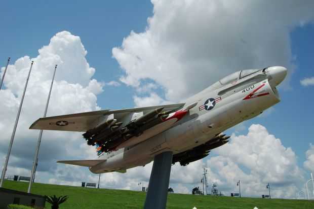 U.S.S. KIDD A-7E CORSAIR II MEMORIAL AIRPLANE
