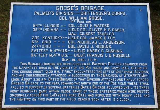 GROSE’S BRIGADE MEMORIAL PLAQUE III