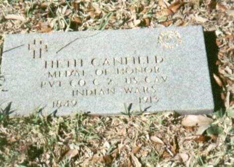 PVT. HETH CANFIELD MEDAL OF HONOR GRAVESTONE