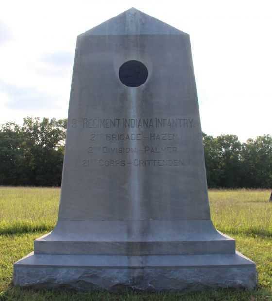 9TH REGIMENT INDIANA INFANTRY WAR MEMORIAL FRONT