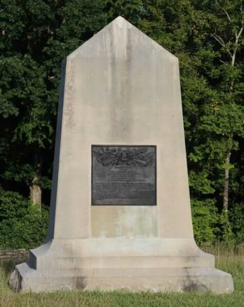 9TH REGIMENT INDIANA INFANTRY WAR MEMORIAL BACK