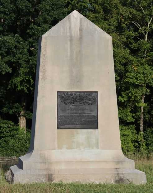 9TH REGIMENT INDIANA INFANTRY WAR MEMORIAL BACK