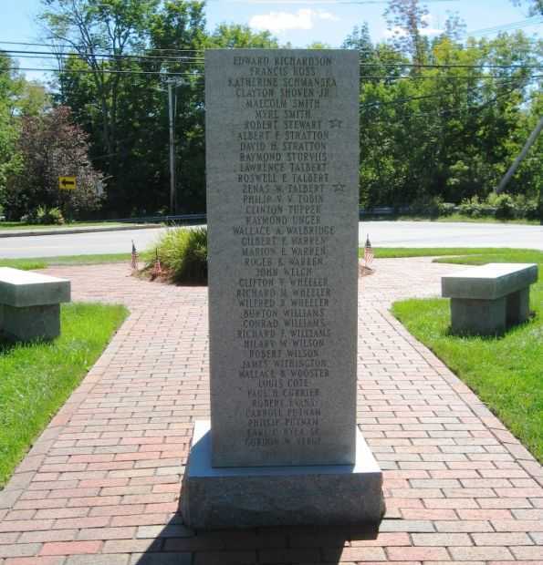 ENFIELD WORLD WAR II MEMORIAL BACK