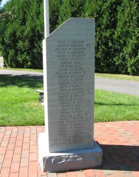 ENFIELD WORLD WAR II MEMORIAL RIGHT SIDE