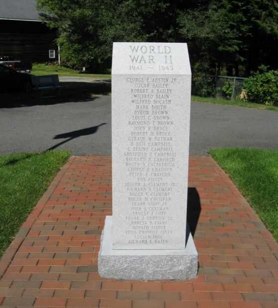 ENFIELD WORLD WAR II MEMORIAL FRONT