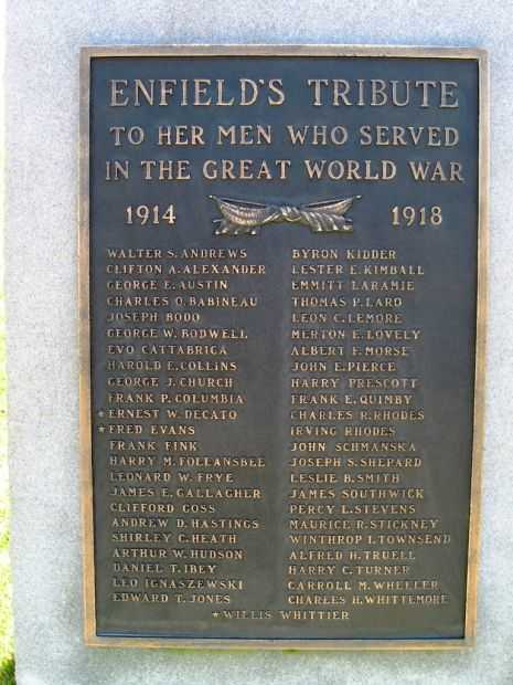 ENFIELD’S GREAT WORLD WAR MEMORIAL PLAQUE