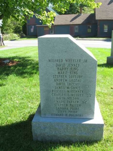 ENFIELD VIETNAM WAR MEMORIAL LEFT SIDE