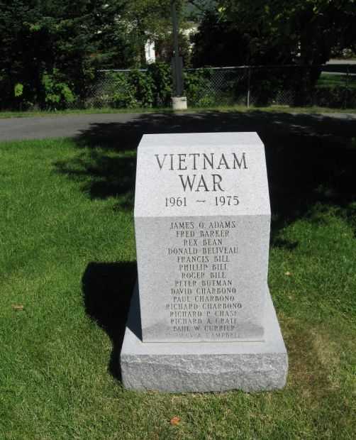 ENFIELD VIETNAM WAR MEMORIAL FRONT