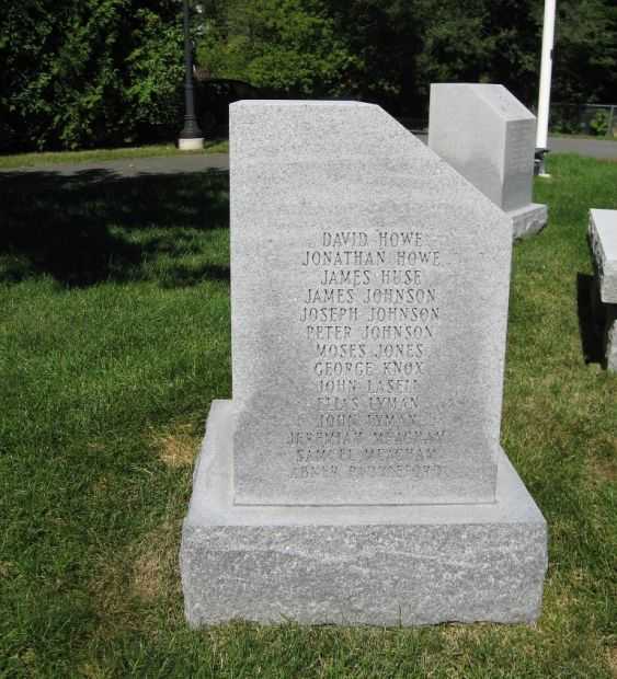 ENFIELD REVOLUTIONARY WAR MEMORIAL LEFT SIDE
