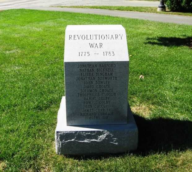 ENFIELD REVOLUTIONARY WAR MEMORIAL FRONT