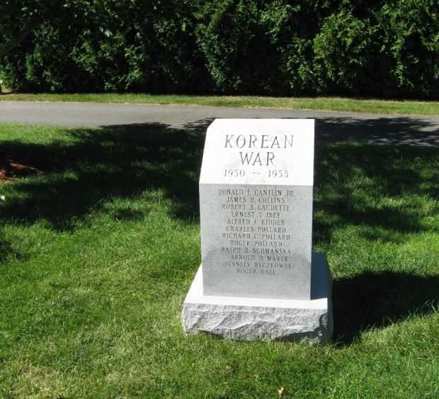 ENFIELD KOREAN WAR MEMORIAL FRONT