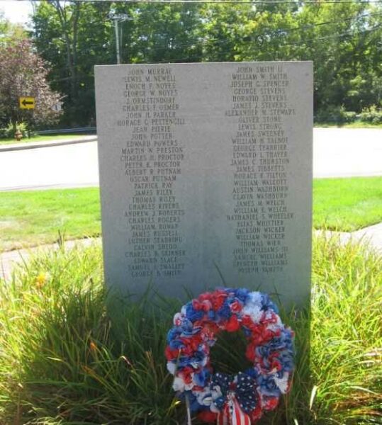 ENFIELD CIVIL WAR MEMORIAL BACK