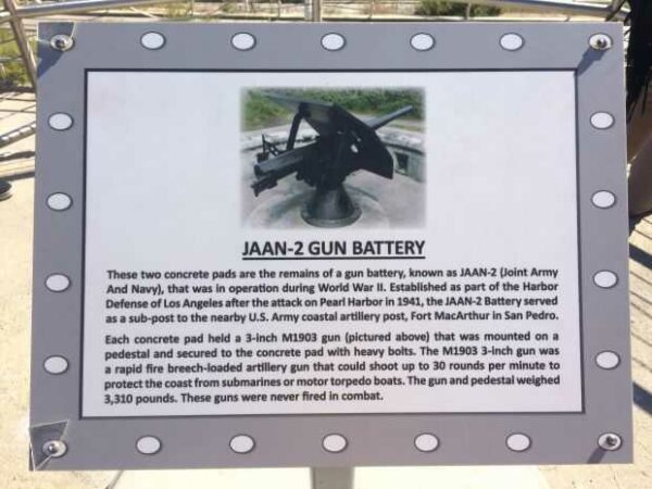 JAAN-2 GUN BATTERY WAR MEMORIAL PLAQUE