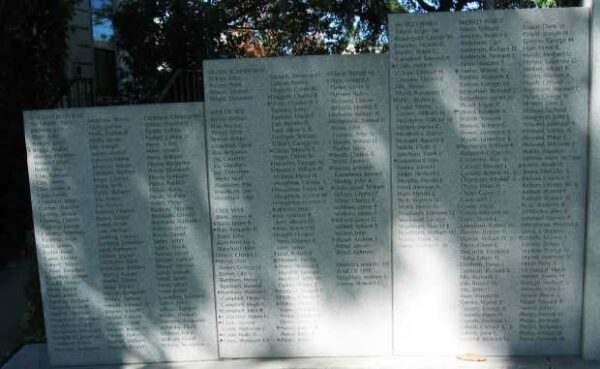PUTNEY VETERANS MEMORIAL LEFT PANELS