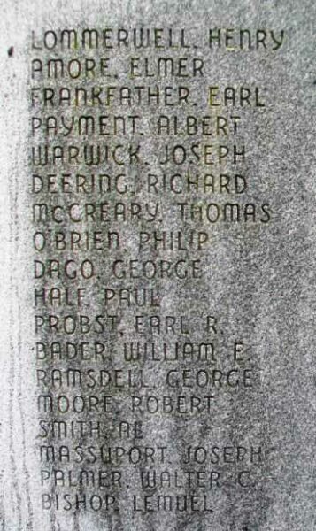 LEELANAU COUNTY VETERANS MEMORIAL STONE E