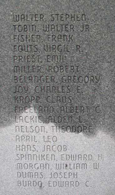 LEELANAU COUNTY VETERANS MEMORIAL STONE A