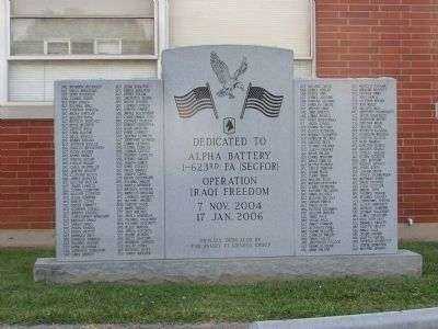 MONROE COUNTY OPERATION IRAQI FREEDOM MEMORIAL