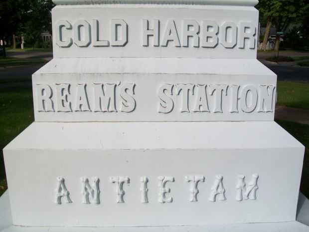 GRAND TRAVERSE COUNTY CIVIL WAR SOLDIER MEMORIAL BATTLE STONE C